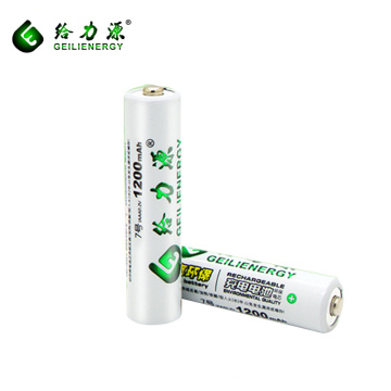 Geilienergy Marke 1200 mAh dreifach wiederaufladbare Batterien 1.2V ni-mh aaa Batterie